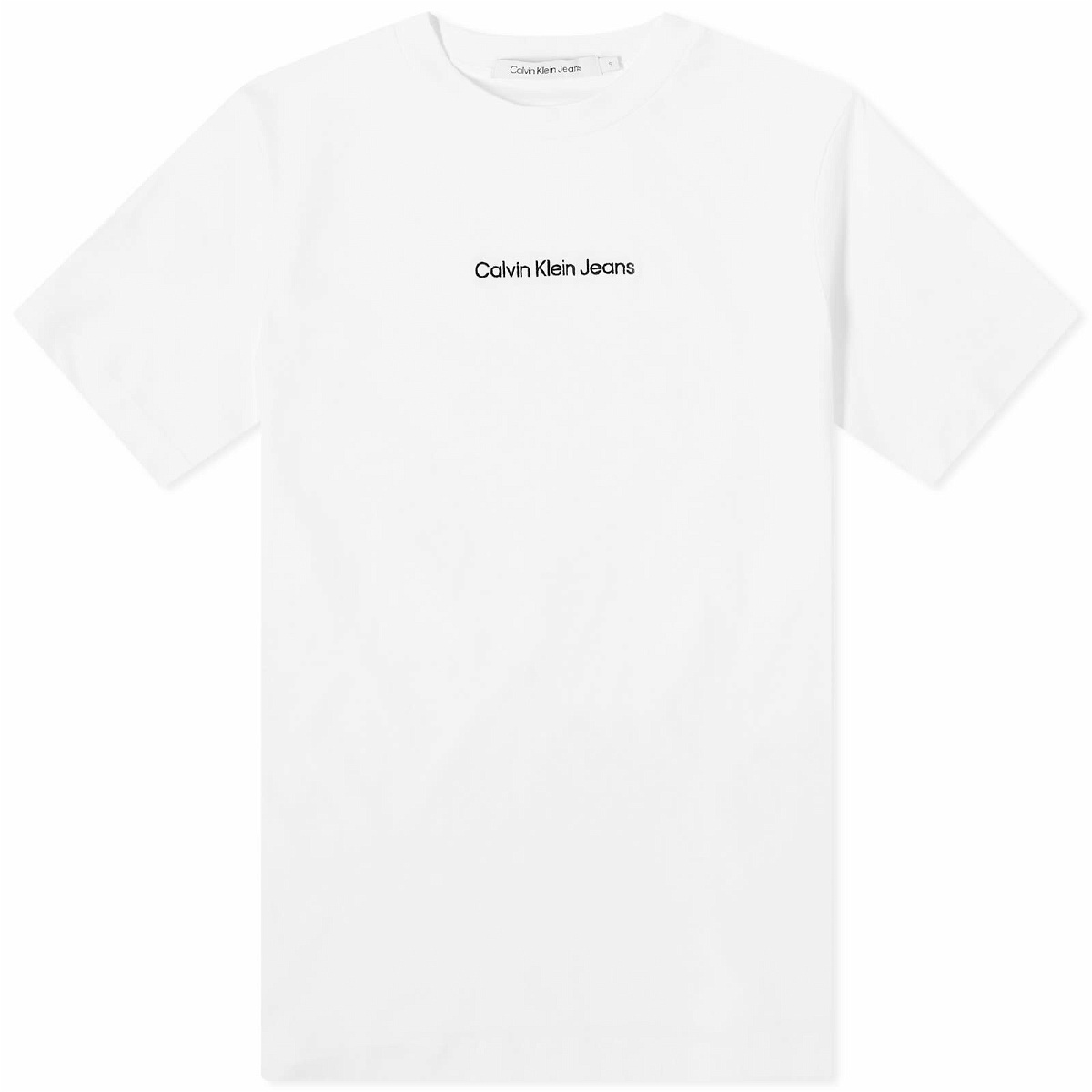 Calvin Klein Women's Institutional Straight T-Shirt in Bright White Calvin  Klein