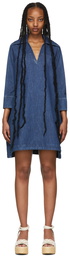 Valentino Blue Denim Short Dress