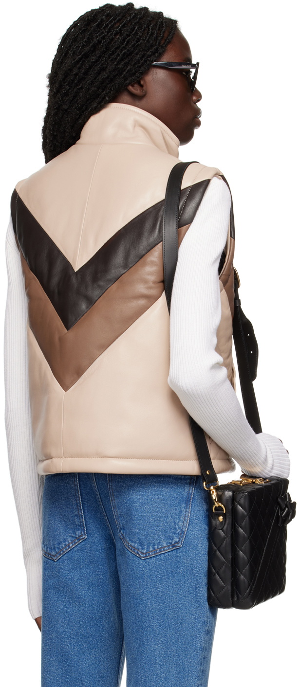 Ernest W. Baker SSENSE Exclusive Brown 70's Leather Vest