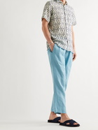 MASSIMO ALBA - Malibu Printed Cotton Shirt - Blue