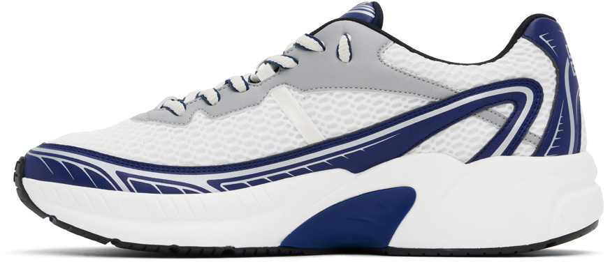【GIVENCHY】スペクター スエードトリム スニーカー White/Navy Givenchy Men's Spectre Leather Zip Runner Sneakers | Neiman
