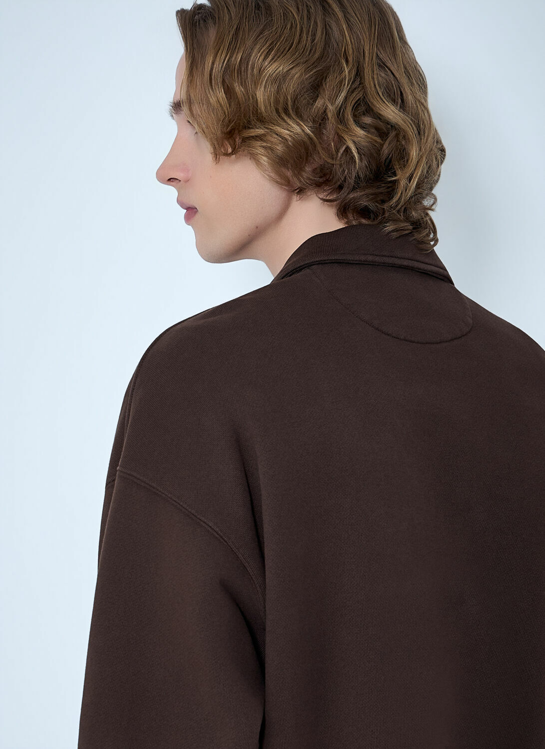 Brain Dead Half-Zip Collared Sweatshirt