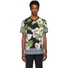 Dolce and Gabbana Multicolor Orchid Print T-Shirt