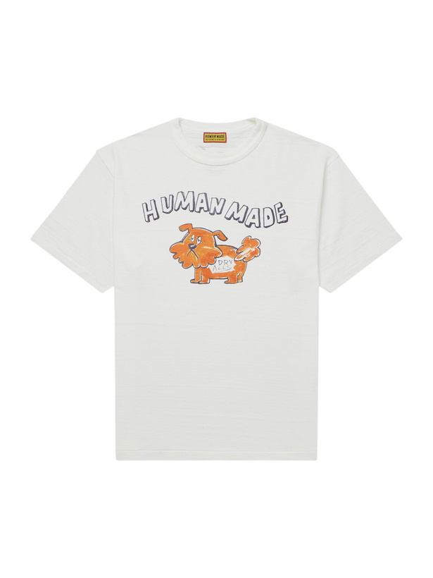 Photo: Human Made - Logo-Print Cotton-Jersey T-Shirt - White