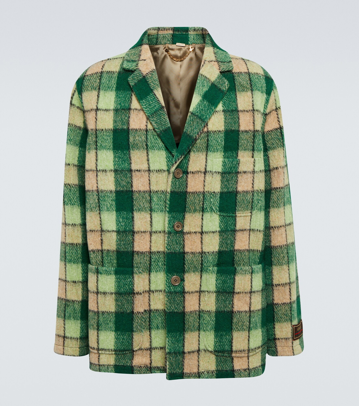 Gucci - Checked wool-blend jacket Gucci