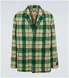Gucci - Checked wool-blend jacket