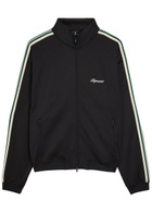 Represent Taped Logo-embroidered Jersey Track Jacket Black