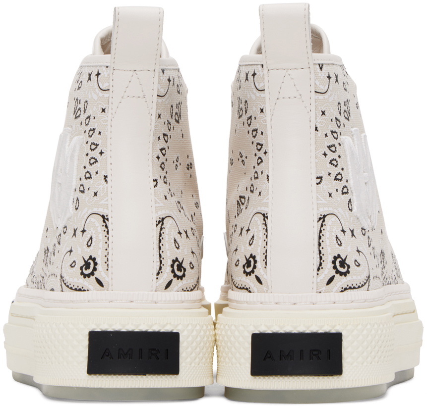 AMIRI Beige Court High Sneakers Amiri