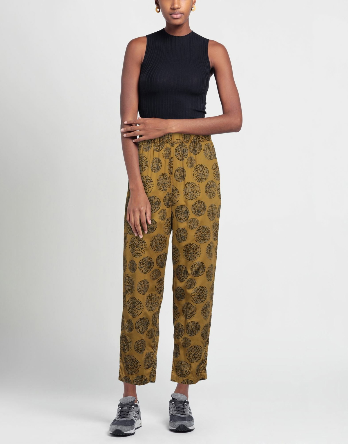 Alessia Santi Womens Pants Mustard