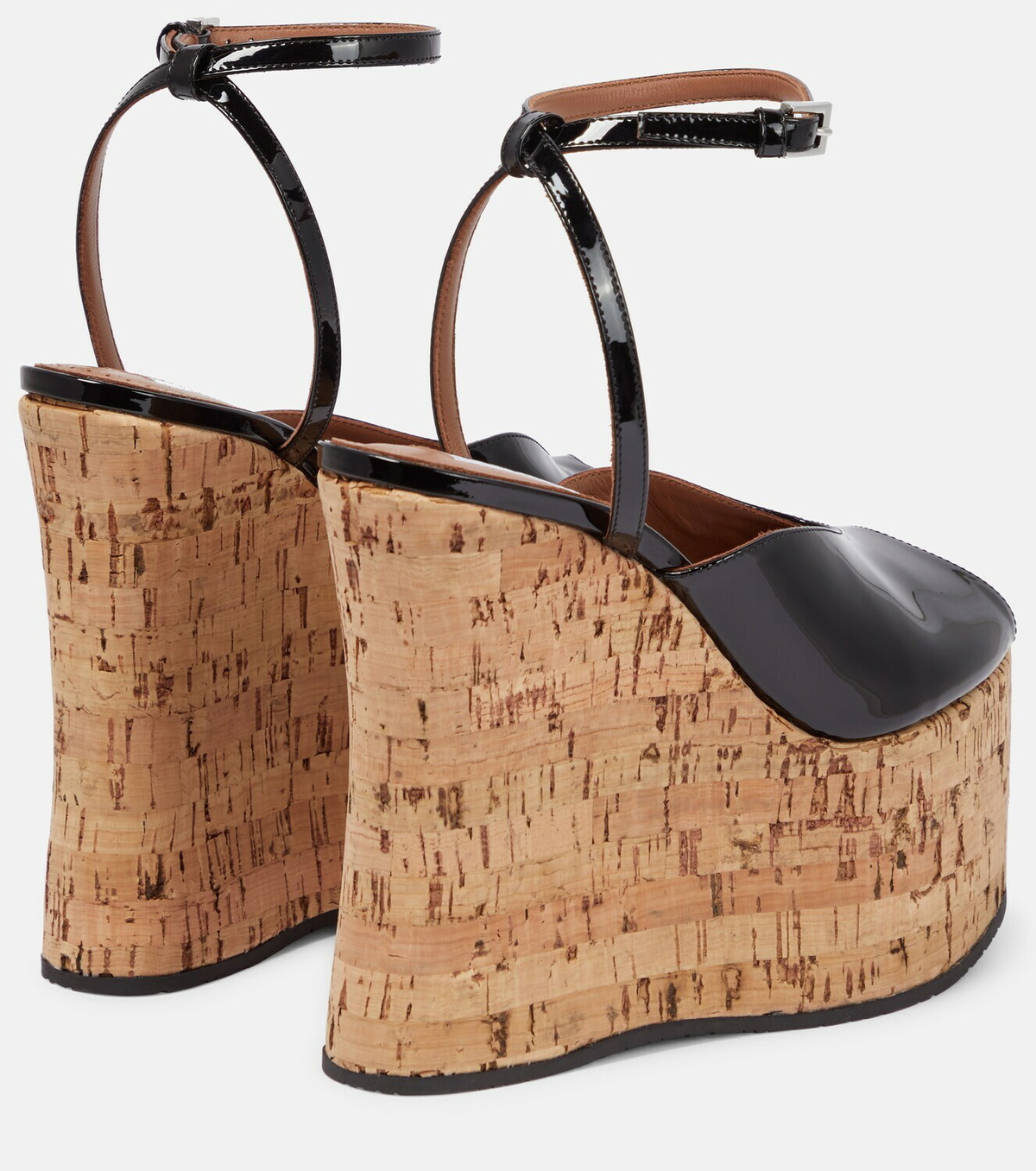 パンプス ALAIA 110 patent-leather platform wedge Mary Jane pumps ALAÏA 110 patent-leather platform wedge Mary Jane pumps