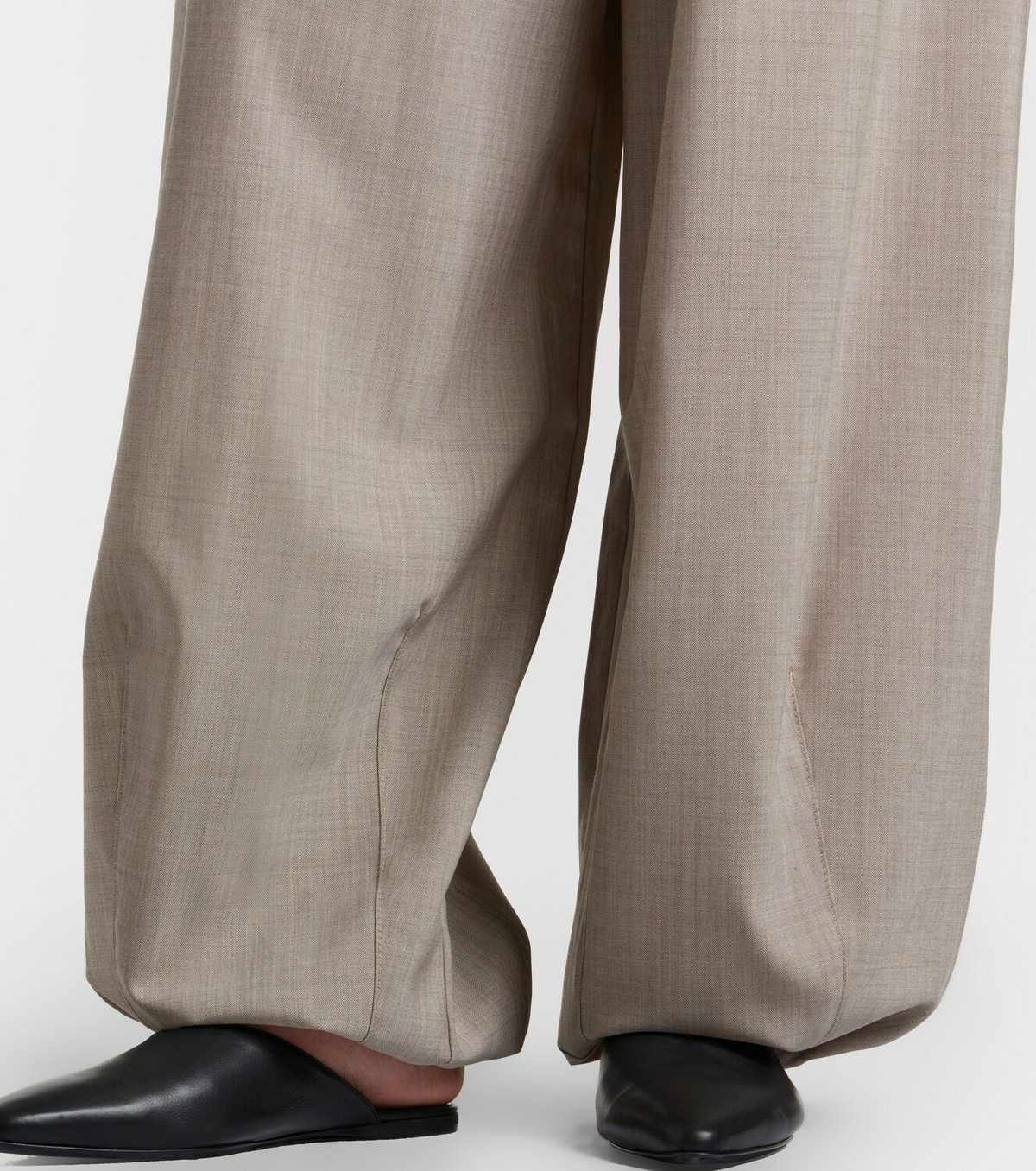 The Frankie Shop Oakdale virgin wool wide-leg pants