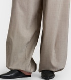 The Frankie Shop Oakdale virgin wool wide-leg pants