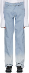 Bianca Saunders Blue Straight Leg Jeans