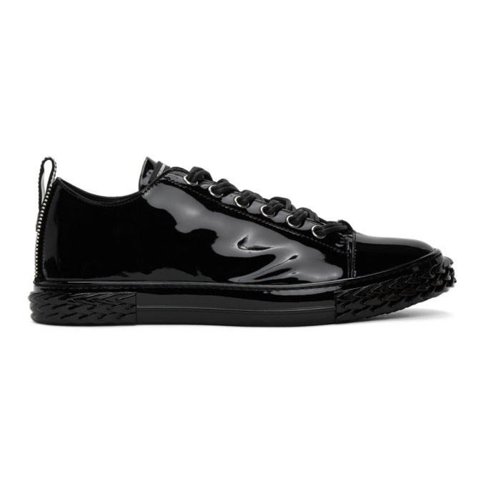 Photo: Giuseppe Zanotti Black Patent Blabber Sneakers