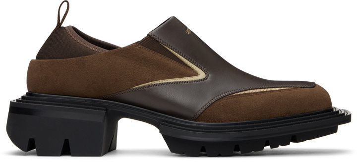 Photo: untitlab® Brown Reel Sponge Loafers