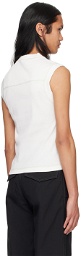Dion Lee White 'DLE' Tank Top