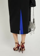 Roksanda Amel Crepe Midi Skirt Black