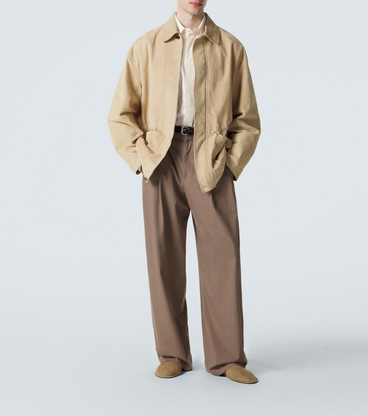 The Row Canal suede loafers
