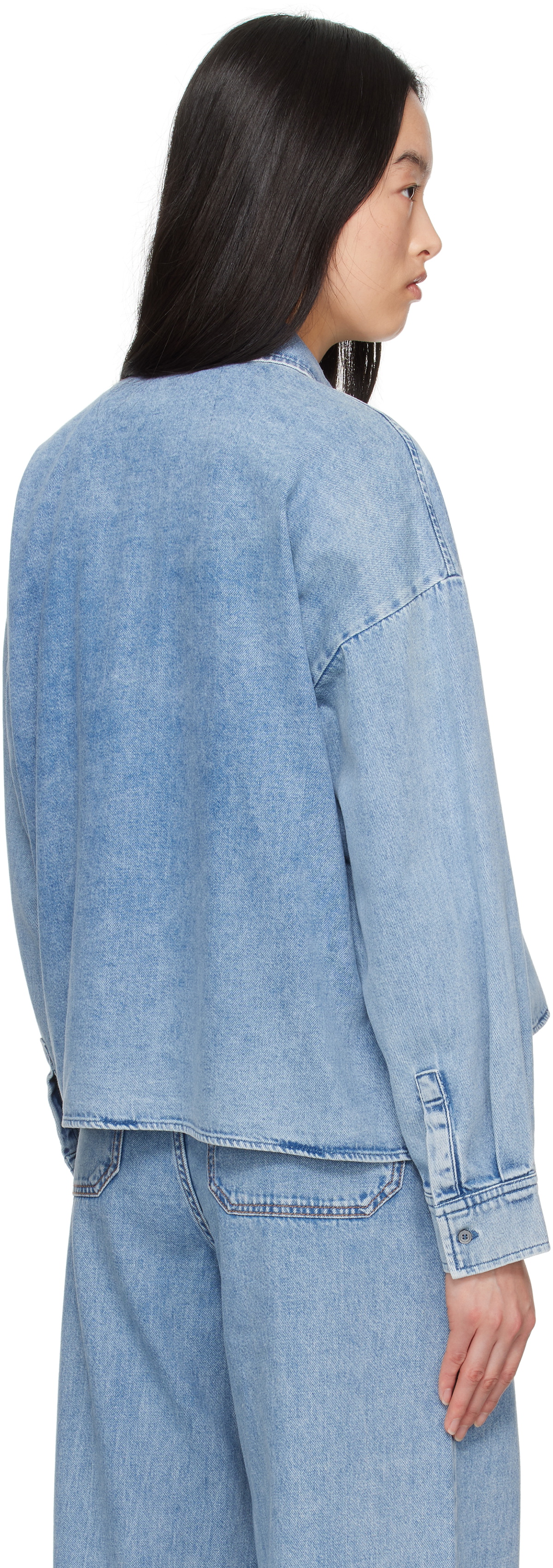 【美品】✨ WEEKEND Max Mara ダンガリー　デニムシャツ　34 Weekend Max Mara Blue Zemira Denim Shirt Weekend Max Mara