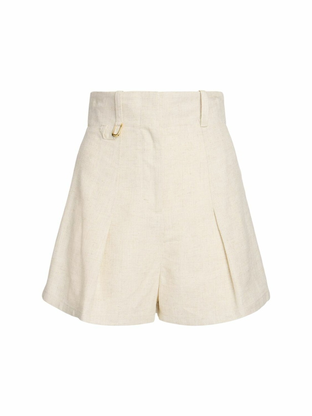 Photo: JACQUEMUS Le Short Bari Linen Blend Shorts