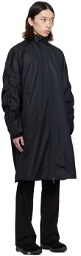 Wooyoungmi Black Ruched Coat