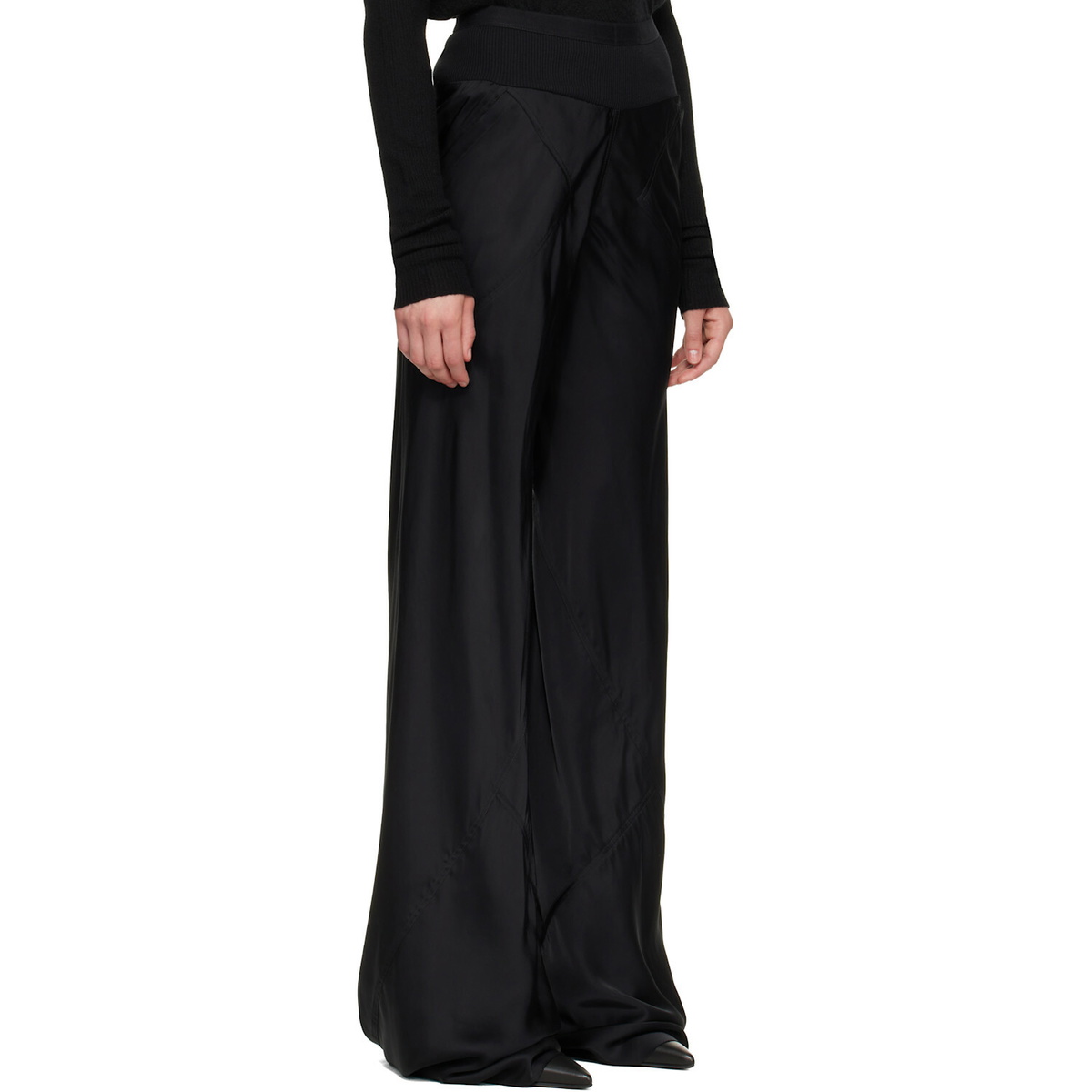Rick Owens Black Tower Bias Trousers