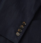 Loro Piana - Navy Slim-Fit Unstructured Linen Blazer - Blue