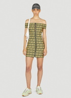 Aries Press Gothic Logo Mini Dress