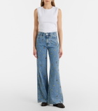 Veronica Beard Kasey embellished flared jeans