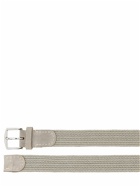 LORO PIANA - 3.5cm Sea-weave Cotton Belt