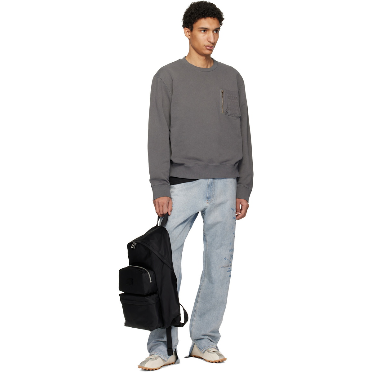 MM6 Maison Margiela Black Numeric Backpack
