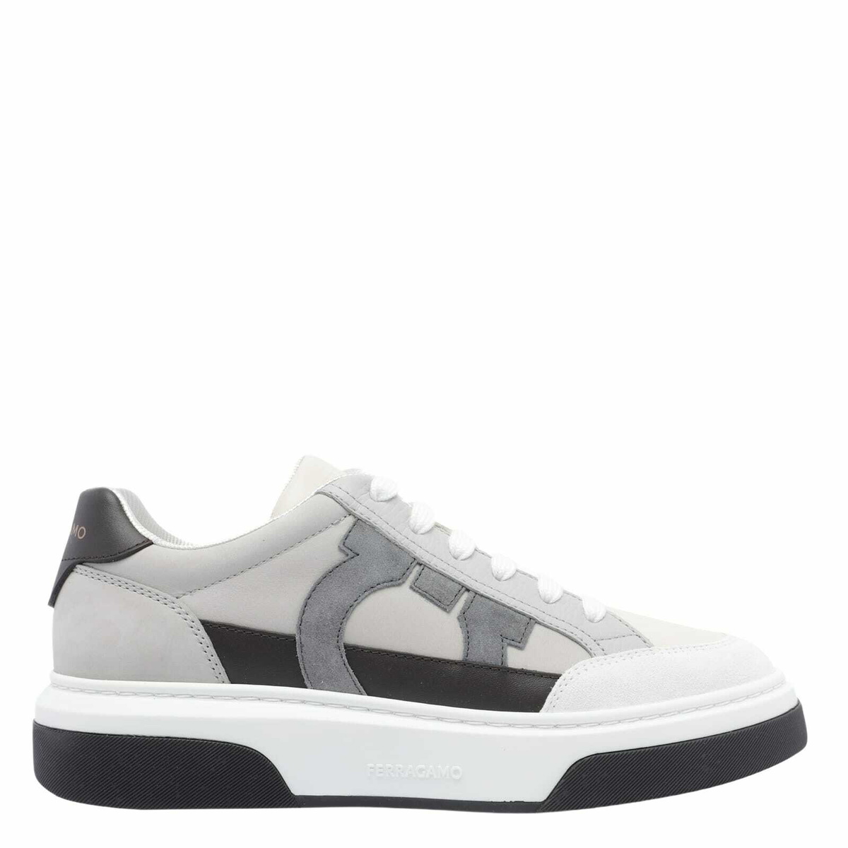 Salvatore Ferragamo Brown & Green Indy Sneakers Salvatore
