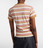 Prada Striped cotton jersey T-shirt