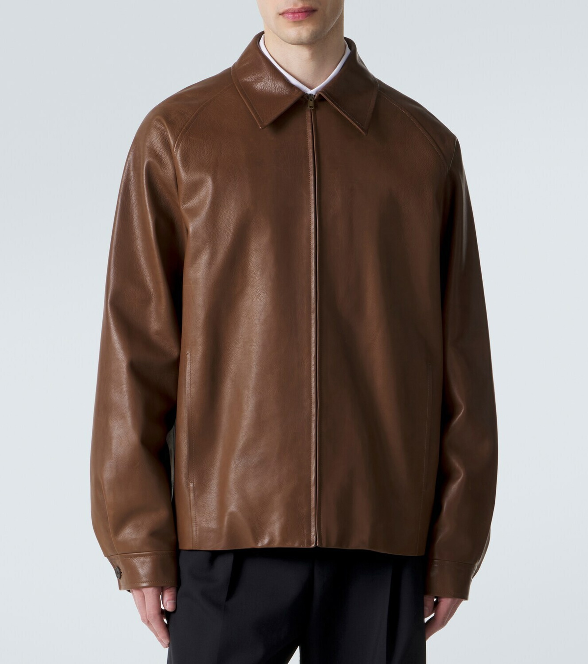 The Row Mount leather jacket