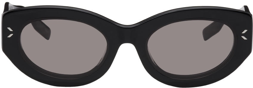 Photo: MCQ Black Cat-Eye Sunglasses