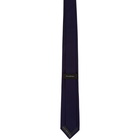 Ermenegildo Zegna Navy Mini Square Dot Tie