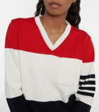 Thom Browne - Striped intarsia cotton sweater