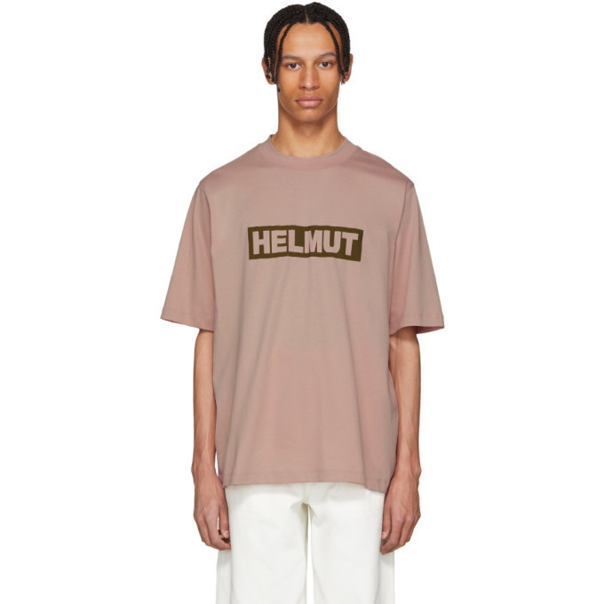 Photo: Helmut Lang Pink Tall Logo T-Shirt