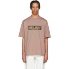 Helmut Lang Pink Tall Logo T-Shirt