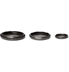 Ben Soleimani - Set of Three Luna Aluminium Stacking Rounds - Black