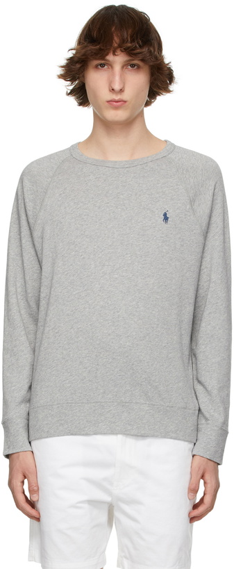 Photo: Polo Ralph Lauren Grey Terry Spa Sweatshirt