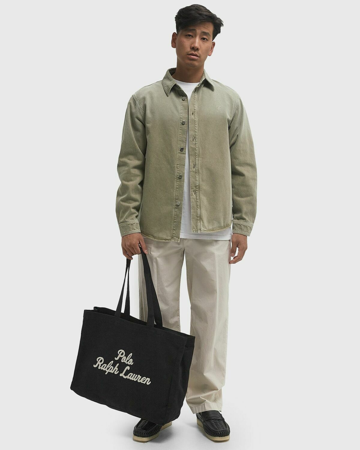 CLOSED ARCHIVE BASIC SHIRT Green Mens Longsleefe