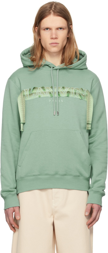 Photo: Lanvin Green Curb Lace Hoodie