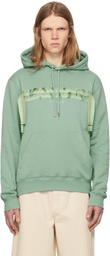 Lanvin Green Curb Lace Hoodie