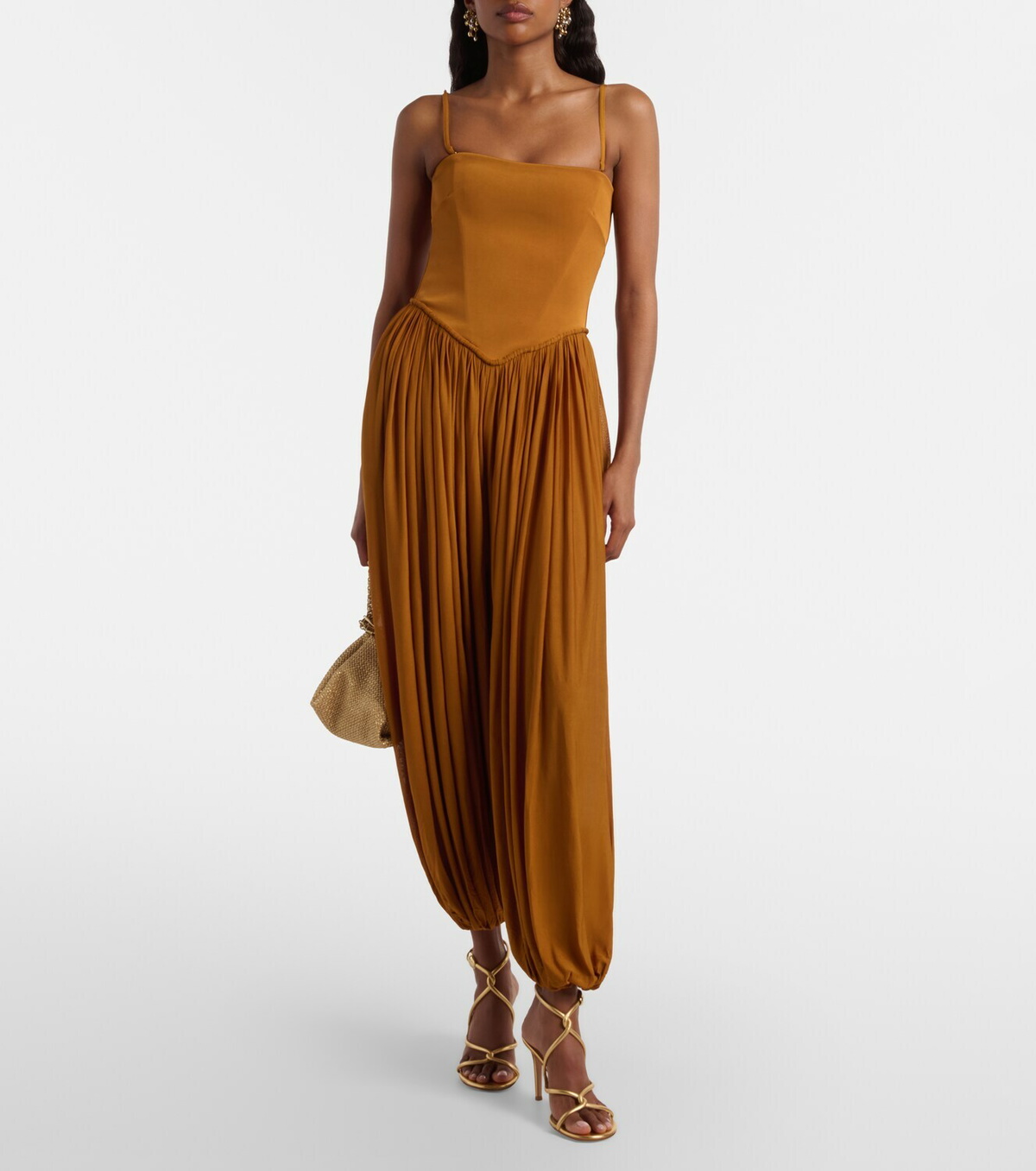 Zimmermann Luna pleated jersey jumpsuit