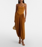 Zimmermann Luna pleated jersey jumpsuit