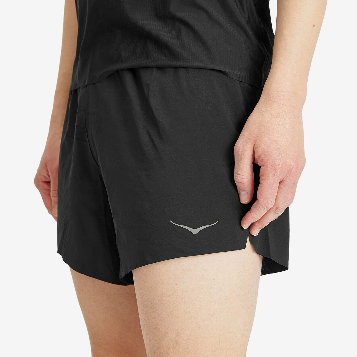 HOKA ONE ONE Men's M Glide 5'' Short W/Brief in Black
