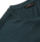 Brioni - Cashmere and Silk-Blend Jersey T-Shirt - Blue