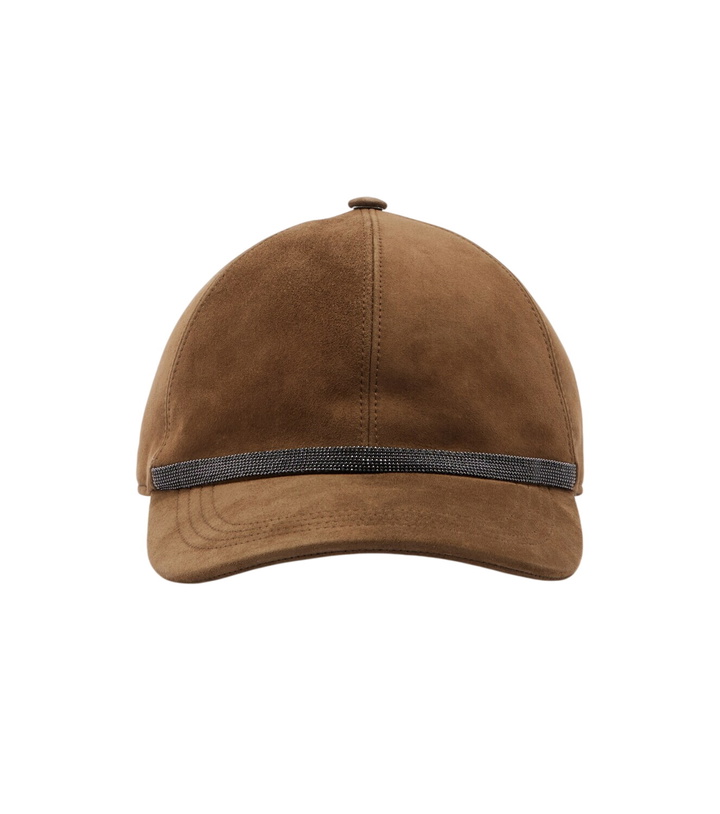Photo: Brunello Cucinelli Monili suede baseball cap