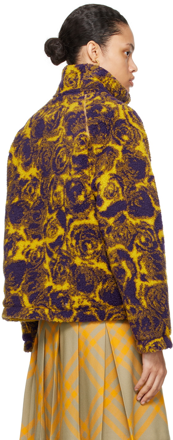 Burberry Purple & Yellow Reversible Jacket Burberry